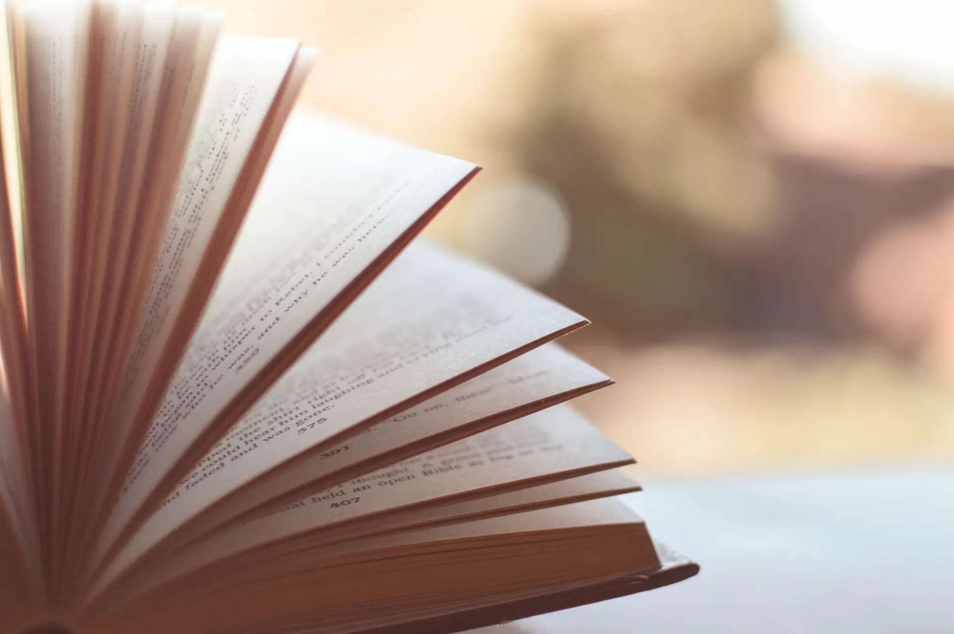 Photo d'un livre ouvert